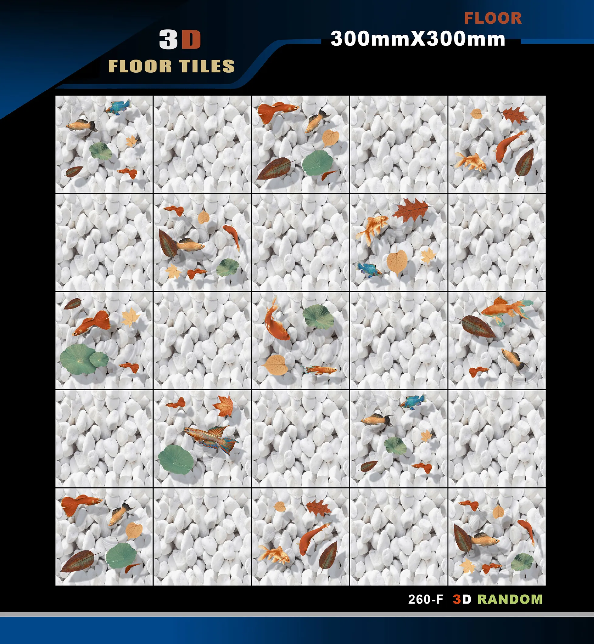 12 X 12 3D Tiles - Design 1