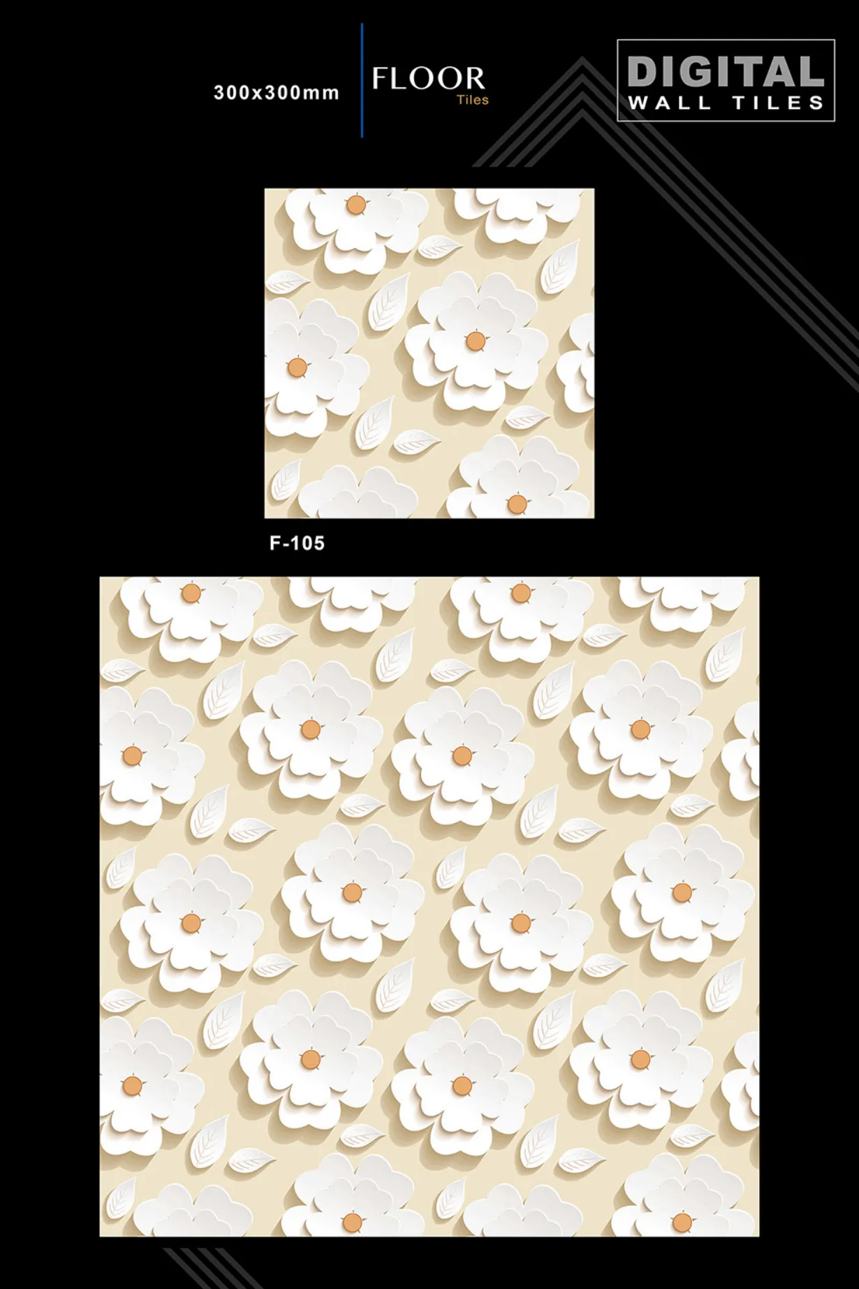 12 X 12 New Floor Tiles - Design 4