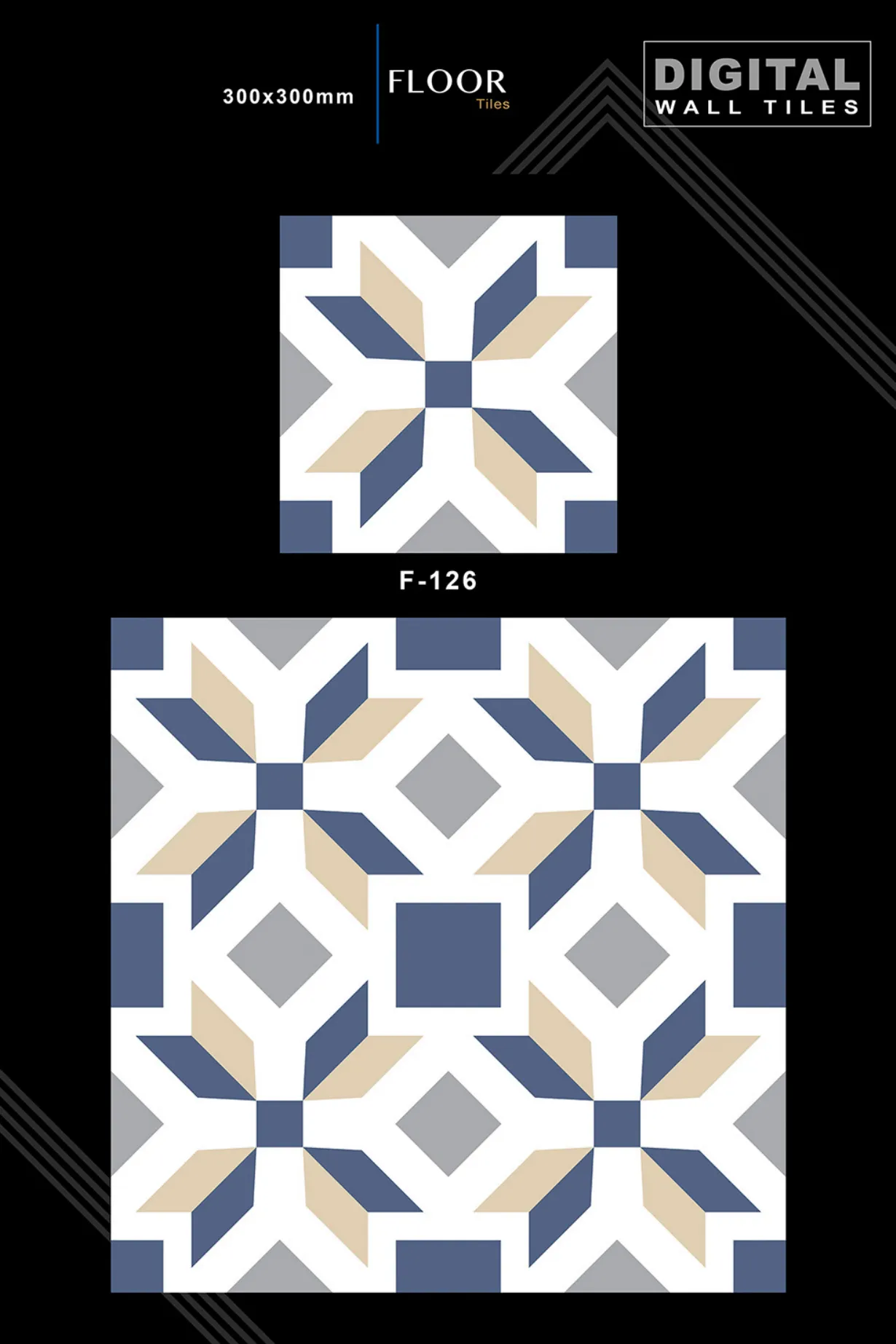 12 X 12 New Floor Tiles - Design 25