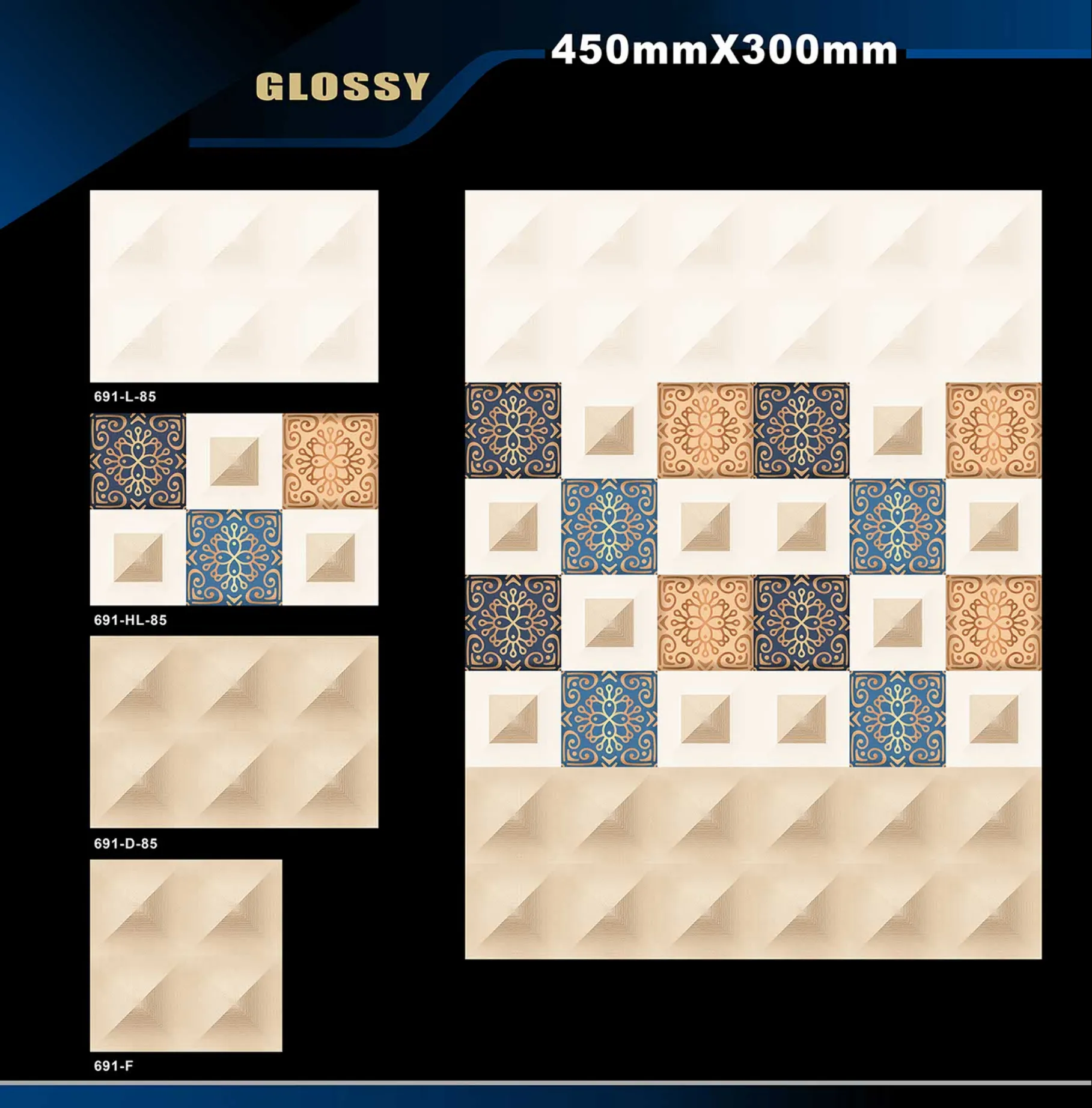 12 X 18 Glossy 663 To 710 - Design 25