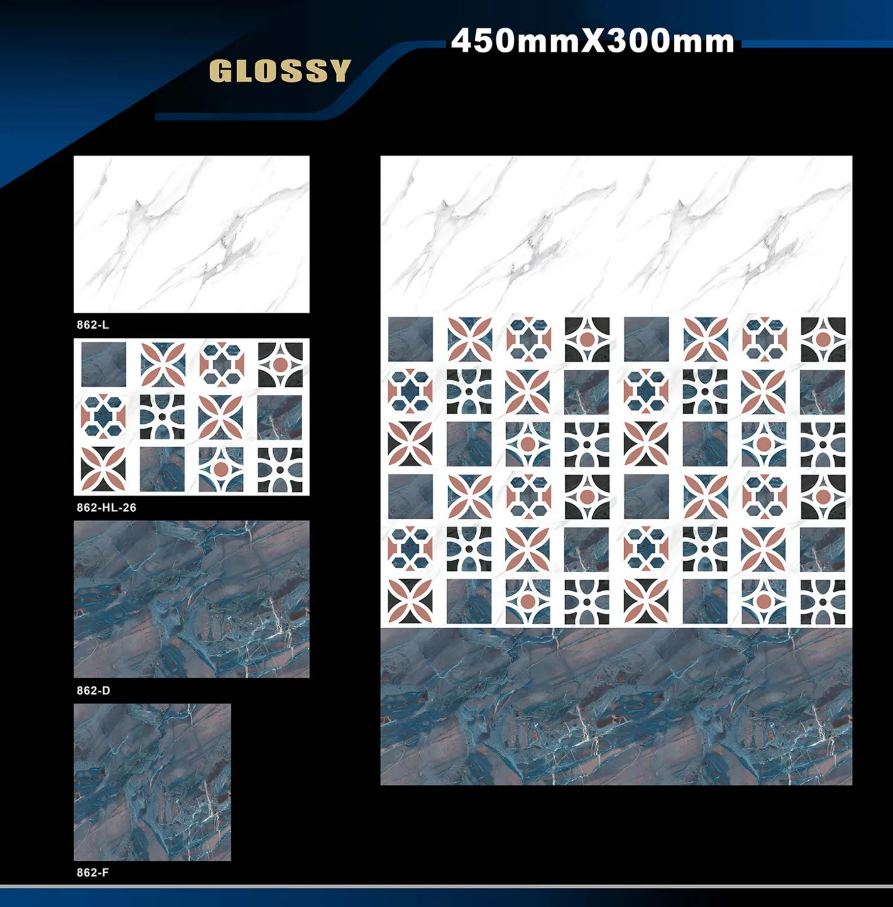 12 X 18 Glossy 829 To 898 - Design 39
