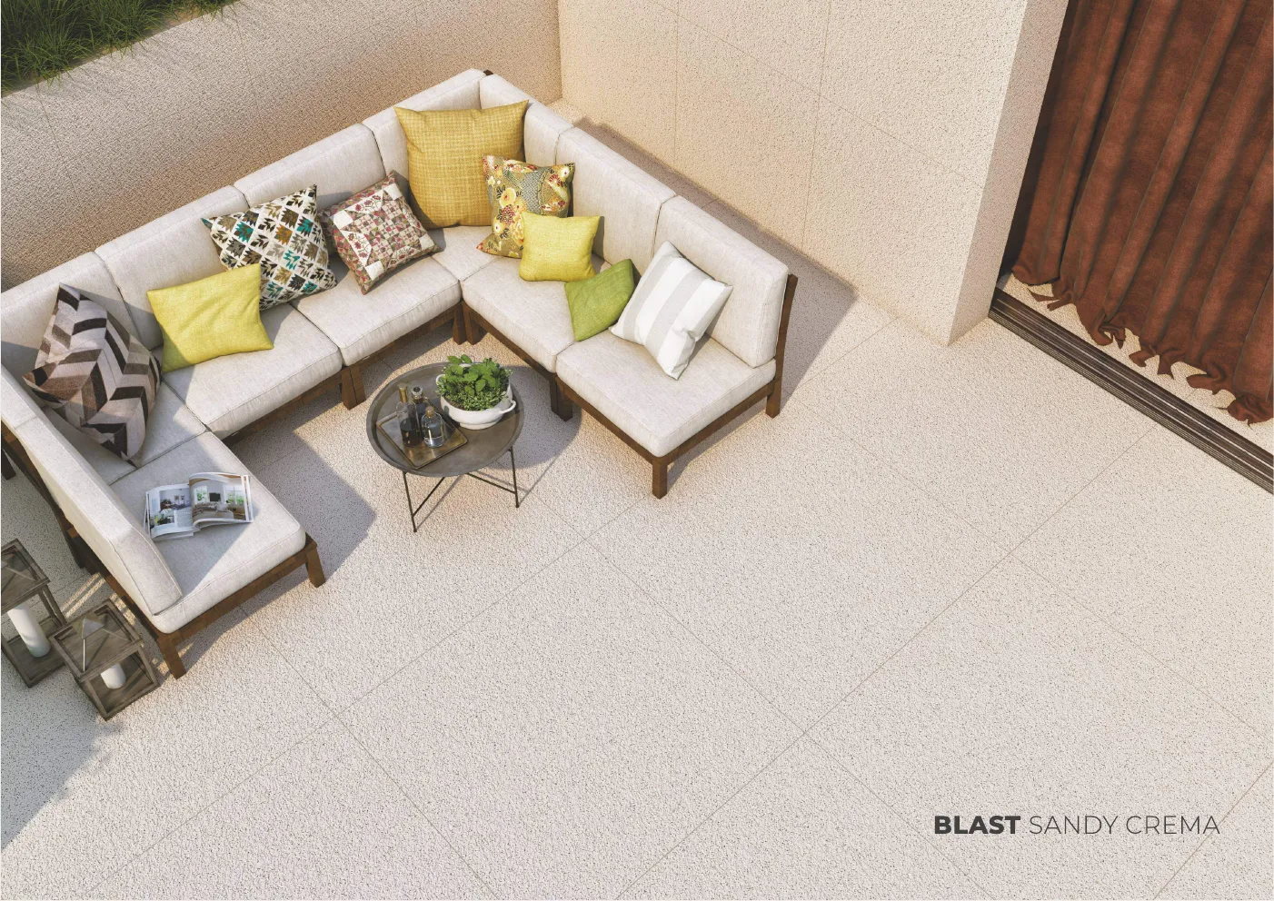 Ex BLAST SANDY SERIES 600x600 9mm rustic - Design 3 - 600x600mm Rustic