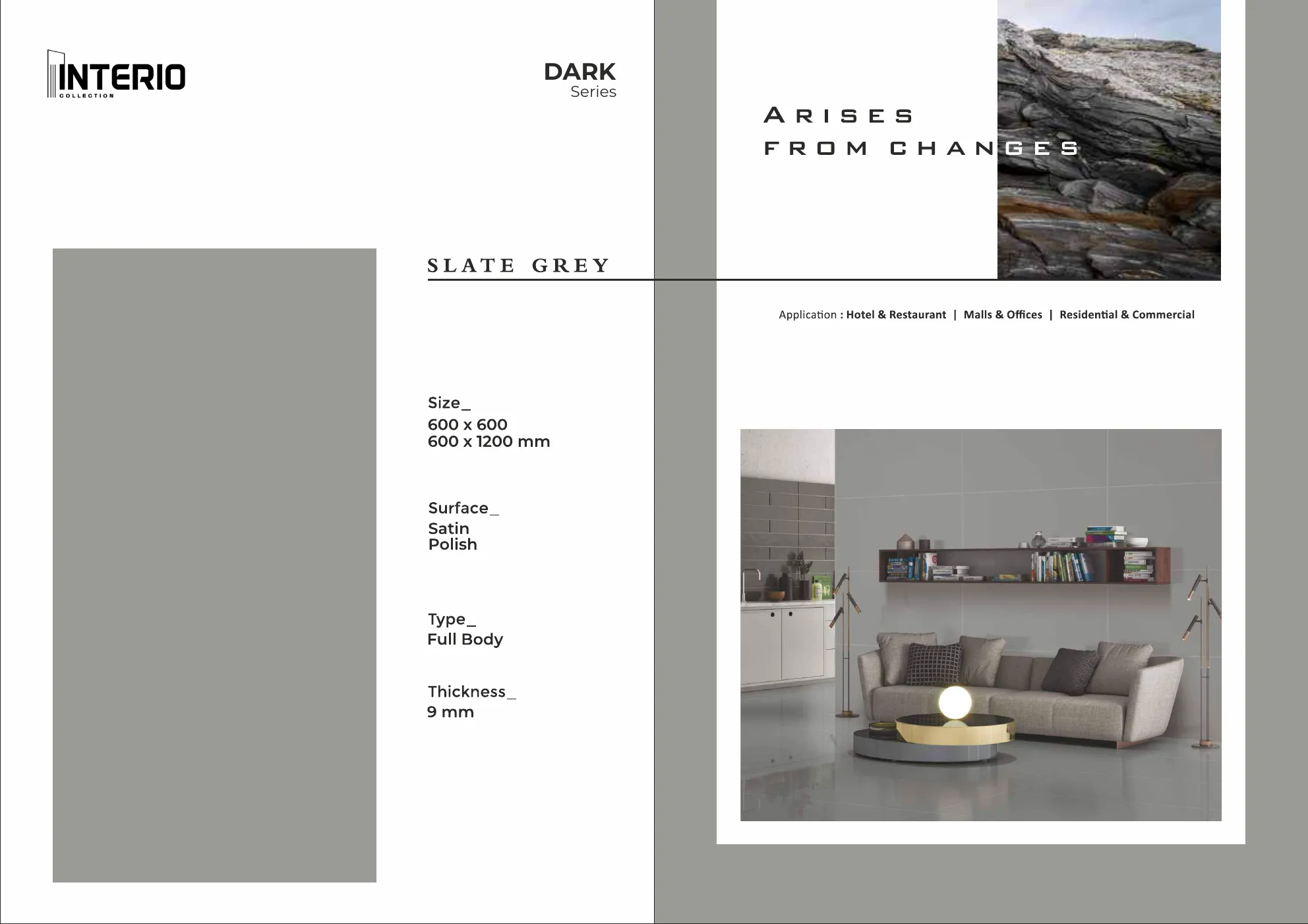 Ex Interio collection 600x600,600x1200 9mm - Design 17 - 600x1200mm Glossy