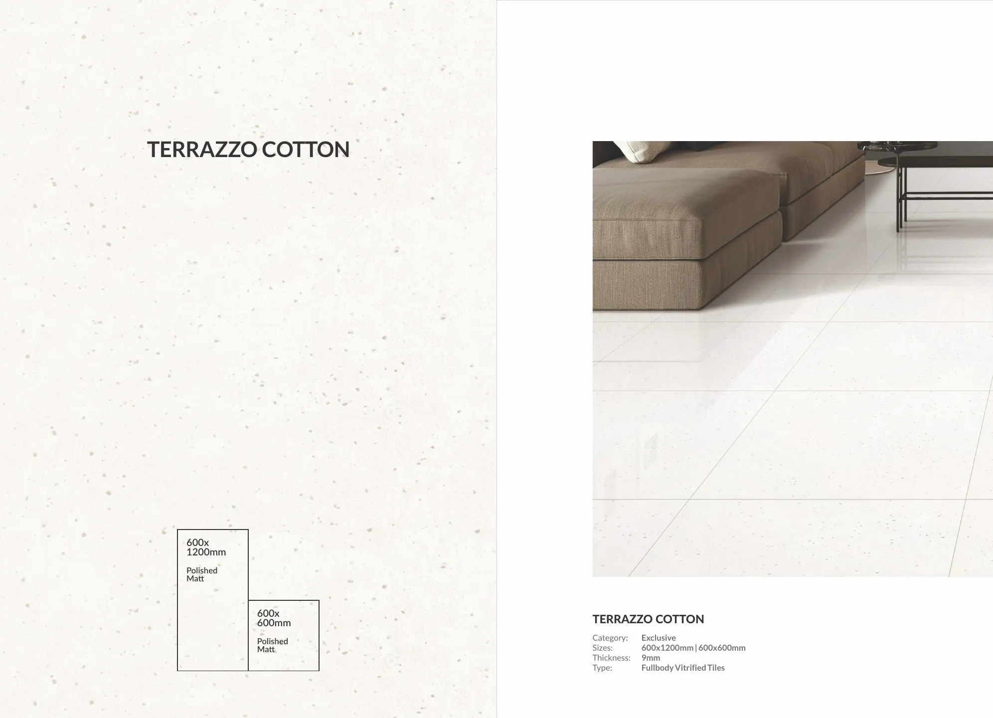 Ex terrazzo series 60x120cm 60x60cm - Design 11 - 600x1200mm Terrazzo