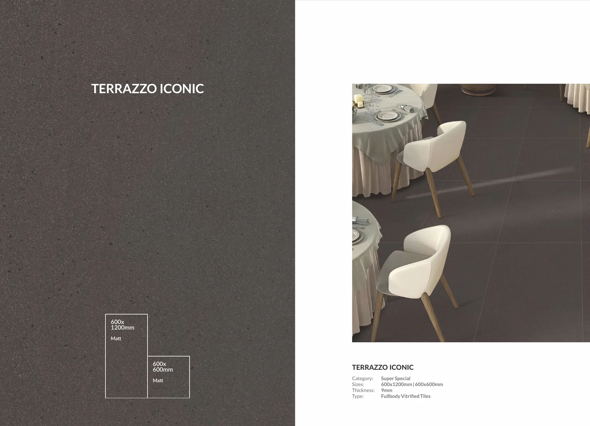 Ex terrazzo series 60x120cm 60x60cm - Design 17 - 600x1200mm Terrazzo