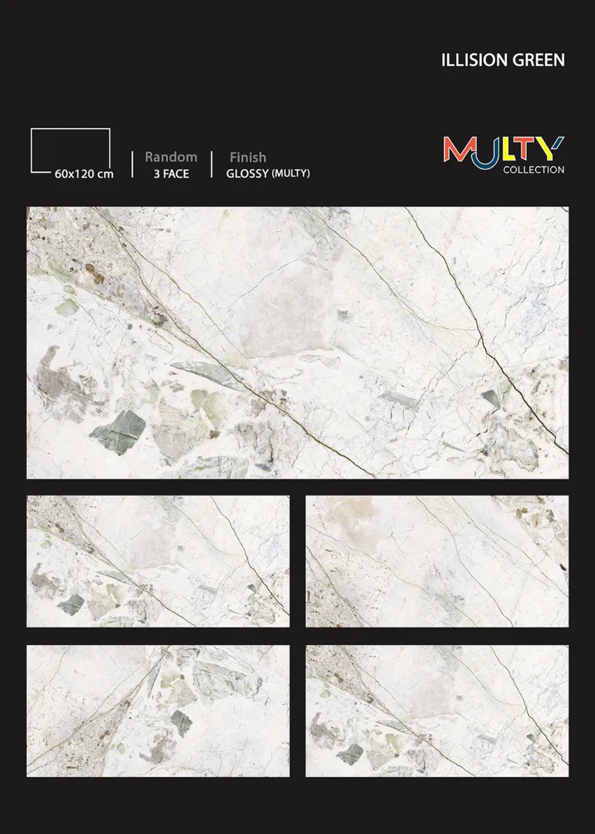GLOSSY MULTY 60X120cm - Design 5