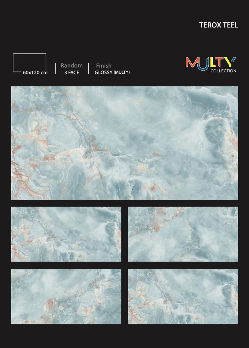 GLOSSY MULTY 60X120cm - Design 8