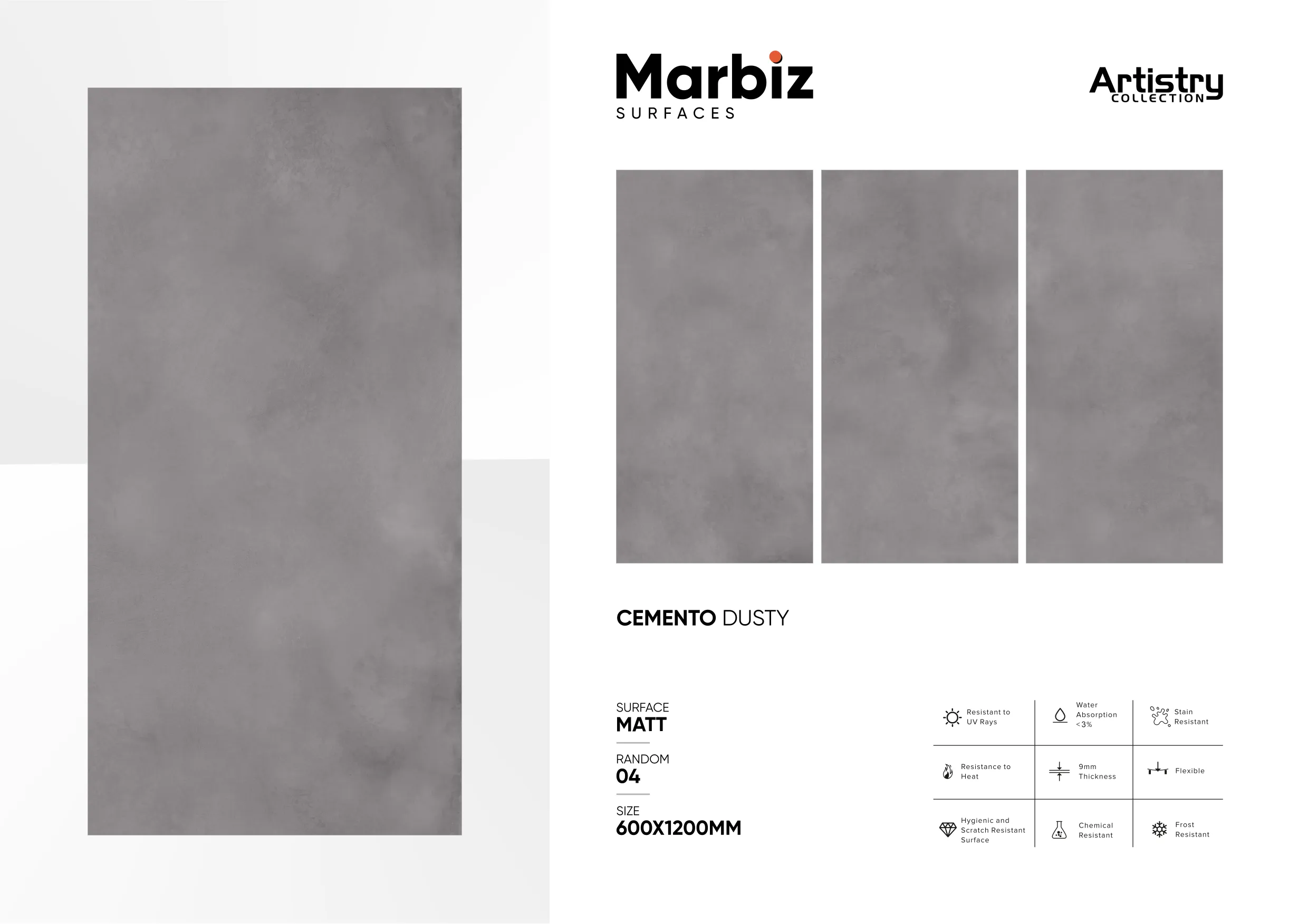 Artistry 600x1200mm Matt - Design 44