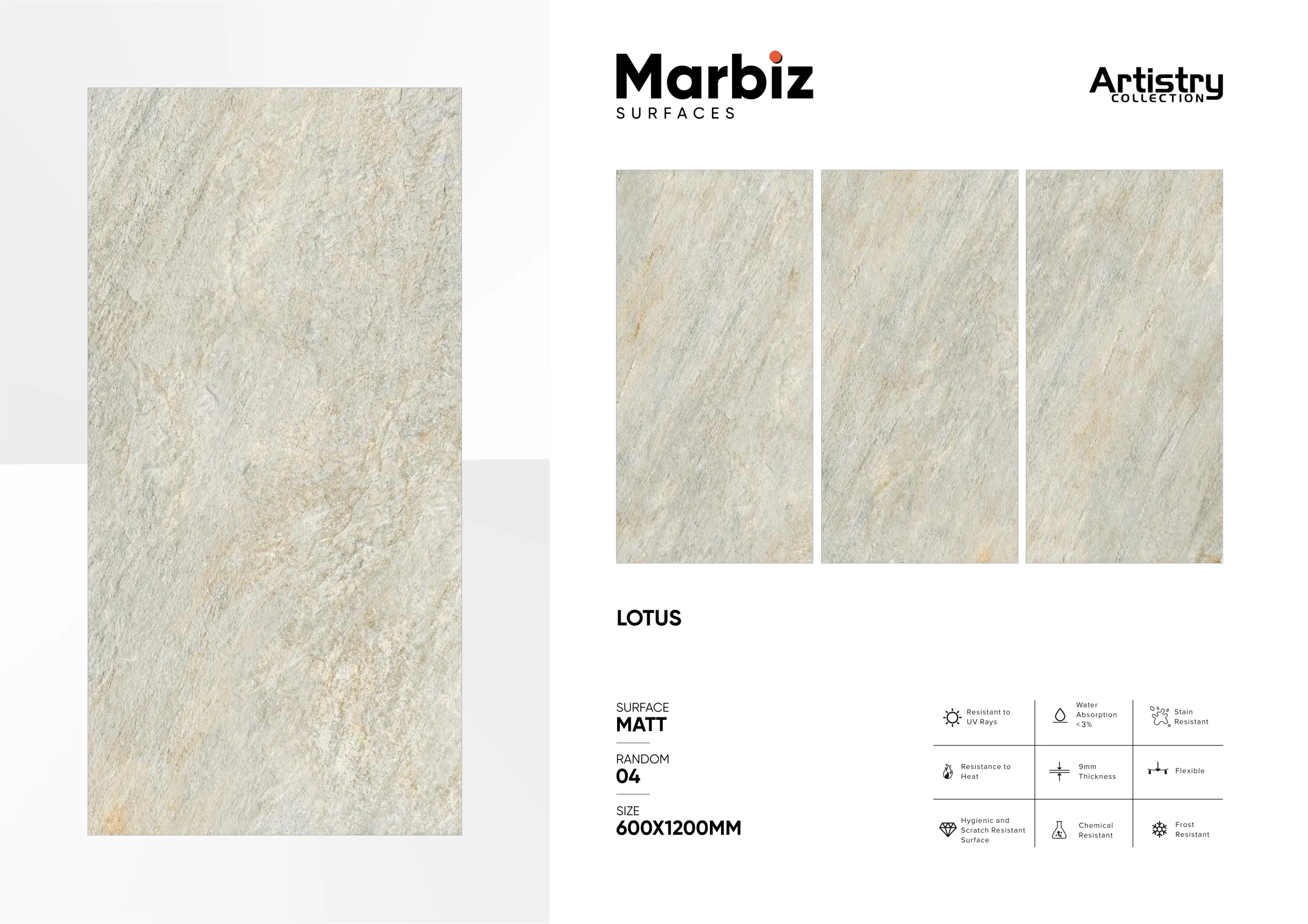 Artistry 600x1200mm Matt - Design 87