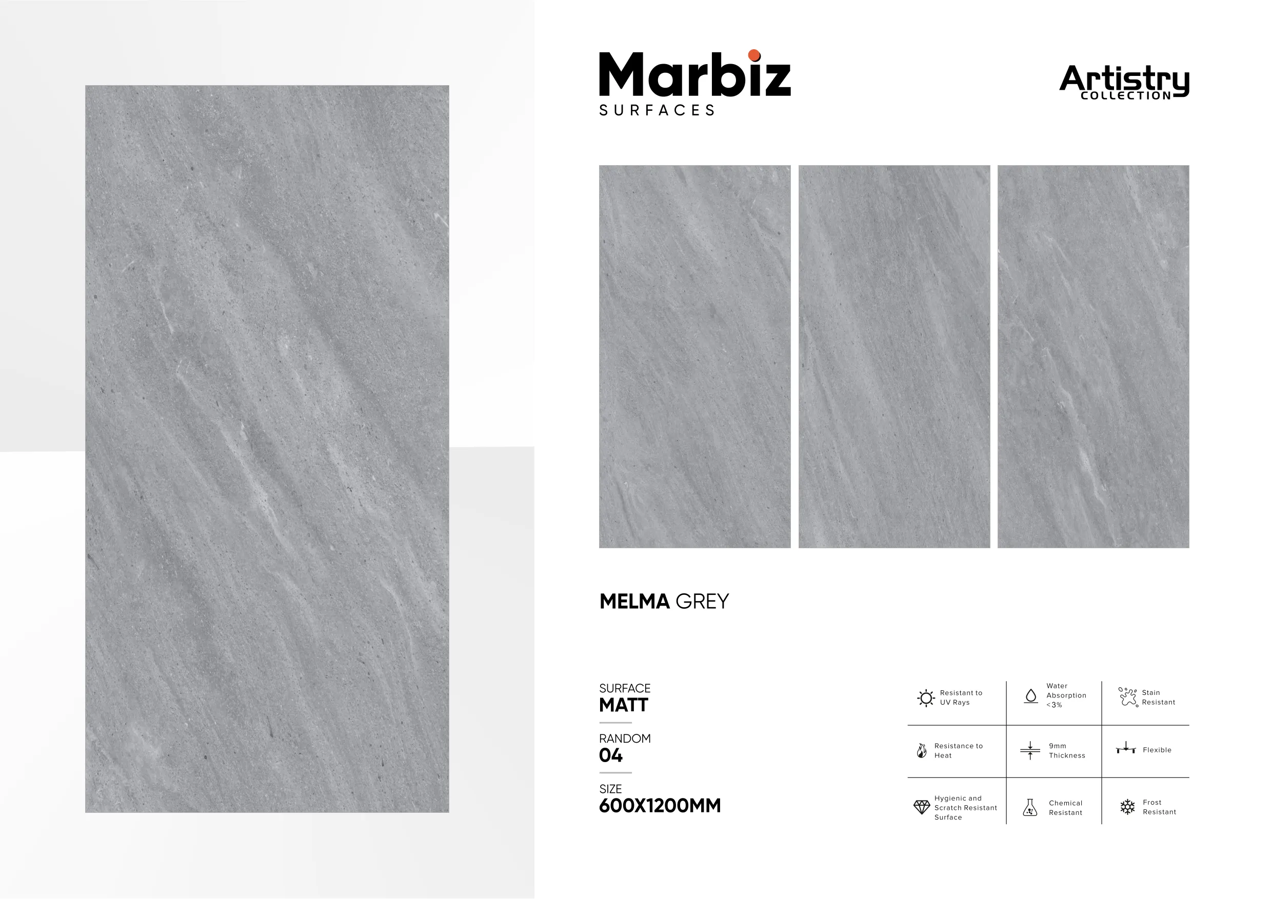 Artistry 600x1200mm Matt - Design 93