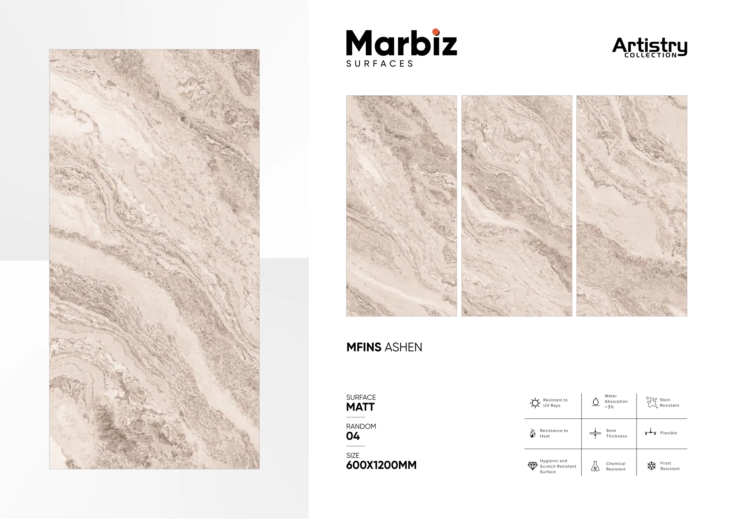 Artistry 600x1200mm Matt - Design 95